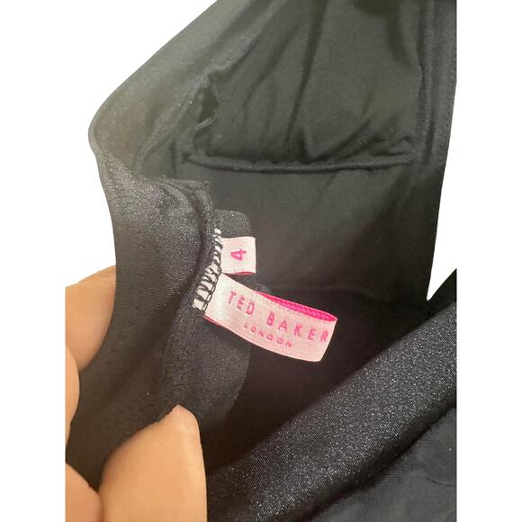 Ted Baker London Ralinda Halter One-Piece Swimsuit Black Size‎ 4 - Picture 7 of 7